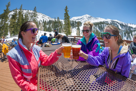 Spring après food and drinks at Snowbird